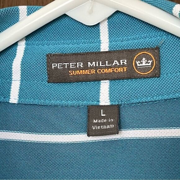 Peter Miller Striped Golf Polo BMW Championship Conway Farms - Picture 5 of 8